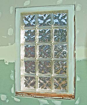 Wichita glass block window